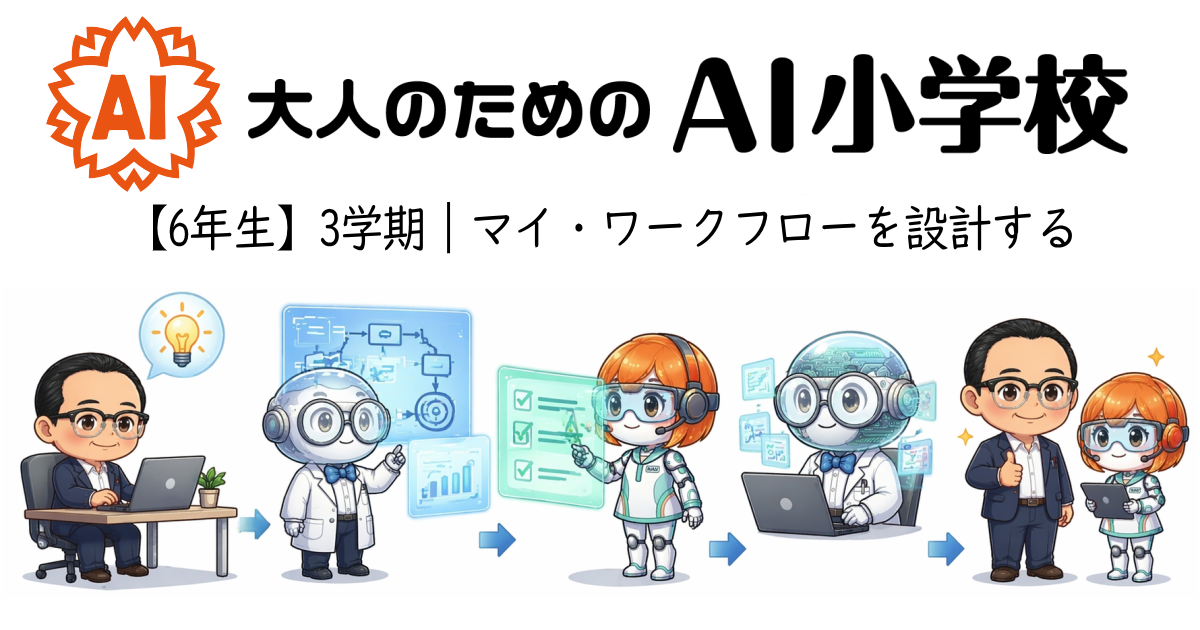 【6年生3学期】マイ・ワークフローを設計する