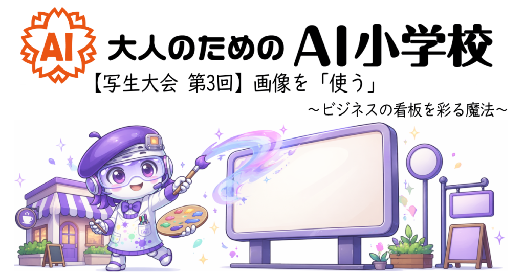 【写生大会 第3回】画像を「使う」〜ビジネスの看板を彩る魔法〜